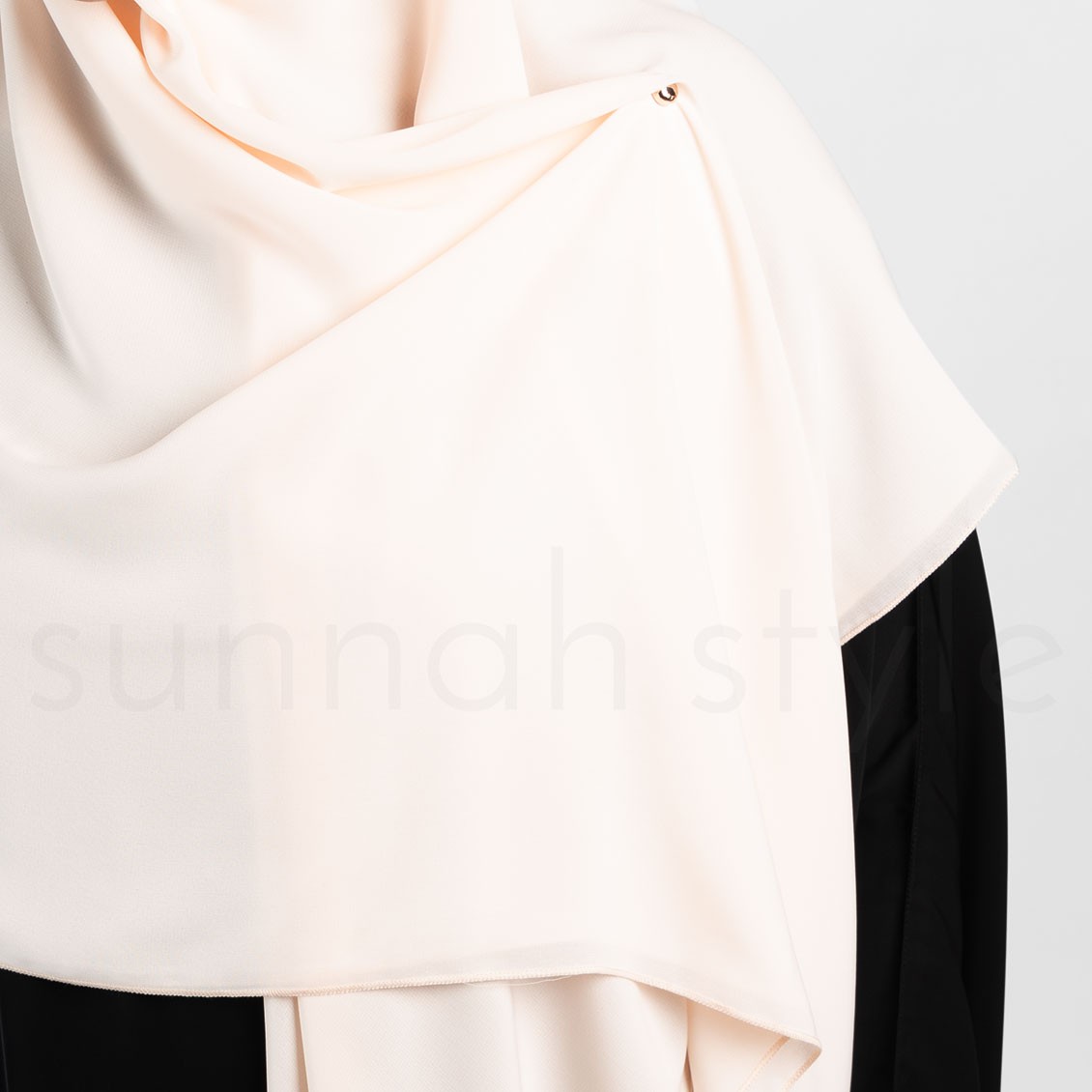 Sunnah Style Essentials Square Hijab XL Creamy Peach